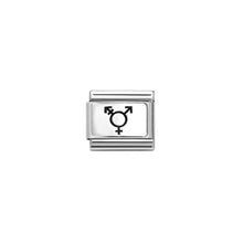 Load image into Gallery viewer, COMPOSABLE CLASSIC LINK 330111/47 LGBTQI+ SYMBOL IN 925 SILVER