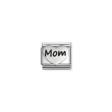 Load image into Gallery viewer, COMPOSABLE CLASSIC LINK 330114/25 MOM HEART IN SILVER