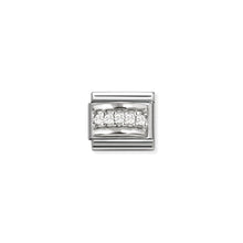Load image into Gallery viewer, COMPOSABLE CLASSIC LINK 330304/50 WHITE CZ DESIGN IN SILVER