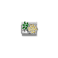 Load image into Gallery viewer, COMPOSABLE CLASSIC LINK 330328/21 YELLOW PINEAPPLE IN 925 SILVER & CZ