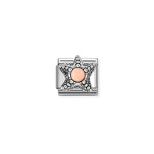 Load image into Gallery viewer, COMPOSABLE CLASSIC LINK 330511/07 STARFISH PINK CORAL IN SILVER
