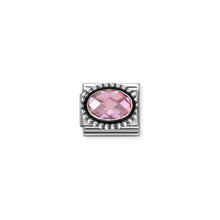 Load image into Gallery viewer, COMPOSABLE CLASSIC LINK 330607/003 OVAL FACETED PINK CZ IN 925 SILVER