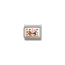 Load image into Gallery viewer, COMPOSABLE CLASSIC LINK 430204/03 UNICORN HORN IN 9K ROSE GOLD & ENAMEL