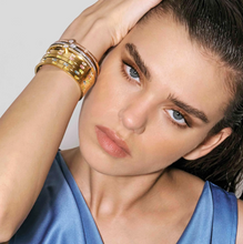 Load image into Gallery viewer, PRETTY BANGLES 029516/7/8/020 GOLD WITH WHITE CZ