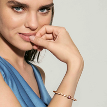 Load image into Gallery viewer, PRETTY BANGLES 029519/20/21/044 ROSE GOLD WITH WHITE & PINK CZ