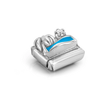 Load image into Gallery viewer, COMPOSABLE CLASSIC LINK 330305/19 PALM BEACH AND OCEAN WITH CZ IN 925 SILVER
