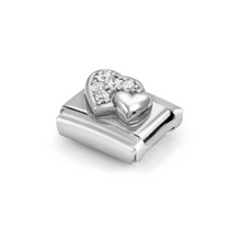 Load image into Gallery viewer, COMPOSABLE CLASSIC LINK 330304/47 HEART IN 925 SILVER & PAVÉ CZ