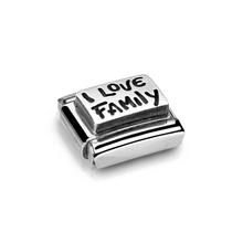 Load image into Gallery viewer, COMPOSABLE CLASSIC LINK 330102/34 I LOVE FAMILY IN 925 SILVER