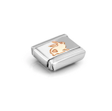Load image into Gallery viewer, COMPOSABLE CLASSIC LINK 430104/50 RABBIT IN 9K ROSE GOLD