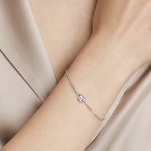 Load image into Gallery viewer, COSMIC LOVE BRACELET 241703/004 SILVER HEART WITH WHITE CZ