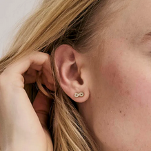 Load image into Gallery viewer, SOFFIO D'AMORE EARRINGS 134005/024 ROSE GOLD INFINITY WITH CZ