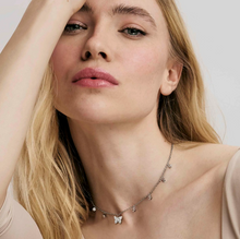 Load image into Gallery viewer, MYSOPHIE NECKLACE 029906/010 ROSE GOLD BUTTERFLY CZ PENDANTS
