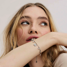 Load image into Gallery viewer, MYSOPHIE BRACELET 029904/010 ROSE GOLD BUTTERFLY & CZ PENDANTS