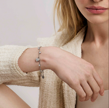 Load image into Gallery viewer, MYSOPHIE BRACELET 029904/022 ROSE GOLD HEART & CZ PENDANTS