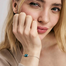 Load image into Gallery viewer, MYRADIANCE BRACELET 241502/042 BLUE PENDANT WITH CZ