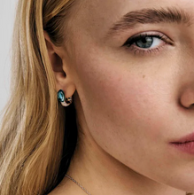 Load image into Gallery viewer, MYRADIANCE EARRINGS 241504/010 BLUE WITH CZ