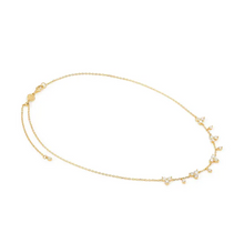 Load image into Gallery viewer, LIFE BOUQUET NECKLACE 242507/012 GOLD & WHITE CZ