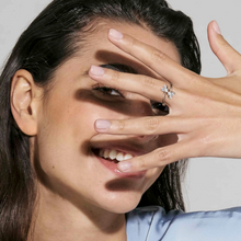 Load image into Gallery viewer, LIFE BOUQUET RING 242500/011 ROSE GOLD & WHITE TRIO CZ