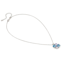 Load image into Gallery viewer, COLOUR WAVE NECKLACE 149856/061 STERLING SILVER SOFT LAVENDER CZ