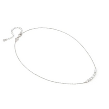 Load image into Gallery viewer, COLOUR WAVE NECKLACE 149857/031 STERLING SILVER WHITE CZ