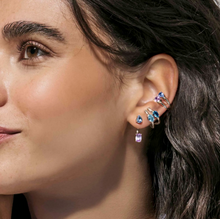 Load image into Gallery viewer, COLOUR WAVE EAR CUFF 149863/031 STERLING SILVER CZ