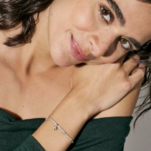 Load image into Gallery viewer, PETIT SPARKLE TENNIS BRACELET 242302/003 GOLD FOUR LEAF CLOVER WITH CZ