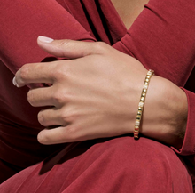 Load image into Gallery viewer, ENIGMATIC SHINE BRACELET 242403/012 GOLD WITH PAVÉ CZ