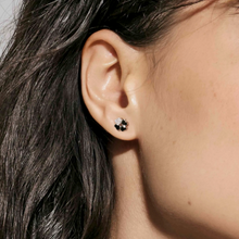 Load image into Gallery viewer, PETIT SPARKLE STUDS 242304/003 GOLD FOUR LEAF CLOVER WITH CZ