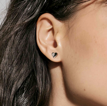 Load image into Gallery viewer, PETIT SPARKLE STUDS 242304/004 STERLING SILVER HEART WITH CZ