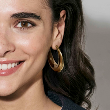 Load image into Gallery viewer, ECCLETTICA EARRING 134320/012 GOLD LARGE HOOP