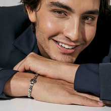 Load image into Gallery viewer, STRONG DIAMOND GEOMETRIC BRACELET 028339/064 STAINLESS STEEL & BLACK DIAMOND