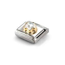 Load image into Gallery viewer, COMPOSABLE CLASSIC LINK 030615/010 WHITE CZ FLOWER IN 18K GOLD