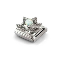 Load image into Gallery viewer, COMPOSABLE CLASSIC LINK 330511/05 STARFISH WHITE OPAL IN SILVER