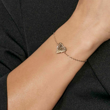 Load image into Gallery viewer, LEAF OF LIGHT BRACELET 243104/010 SILVER HEART