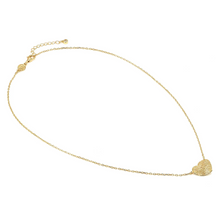 Load image into Gallery viewer, LEAF OF LIGHT NECKLACE 243106/012 GOLD SMALL HEART