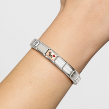 Load image into Gallery viewer, COMPOSABLE CLASSIC LINK 430204/09 ME WITH HEART & CROWN IN 9K ROSE GOLD & ENAMEL