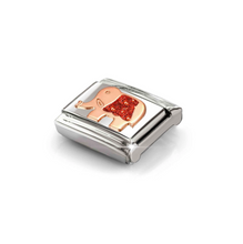 Load image into Gallery viewer, COMPOSABLE CLASSIC LINK 430205/37 RED ELEPHANT IN 9K ROSE GOLD