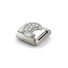 Load image into Gallery viewer, COMPOSABLE CLASSIC LINK 330322/30 WHITE MOON CZ IN SILVER