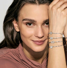 Load image into Gallery viewer, MILLELUCI BELOVED BRACELET 028016/079 S/STEEL HEART WITH DOG WITH CZ