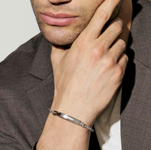 Load image into Gallery viewer, VIRTUS CODE BRACELET 1330105/001 STAINLESS STEEL CHAIN & WHITE DIAMONDS