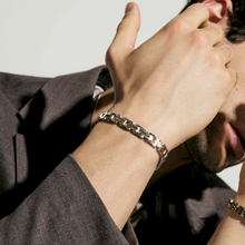 Load image into Gallery viewer, VIRTUS CODE BRACELET 1330101/031 WIDE SATIN STAINLESS STEEL & GOLD