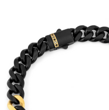 Load image into Gallery viewer, BOLD STEEL BRACELET 133206/001/2/3 BLACK & YELLOW PVD CHAIN