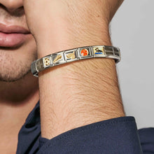 Load image into Gallery viewer, COMPOSABLE CLASSIC LINK 030283/33 RED HEART WITH BOW IN 18K GOLD AND ENAMEL