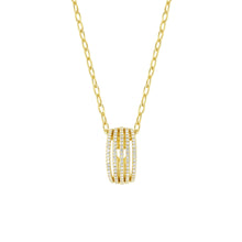 Load image into Gallery viewer, LOVELIGHT NECKLACE 149707/014 GOLD PENDANT WITH WHITE CZ
