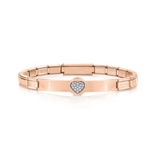 Load image into Gallery viewer, TRENDSETTER BRACELET 021135/022 ROSE GOLD PVD & CZ HEART