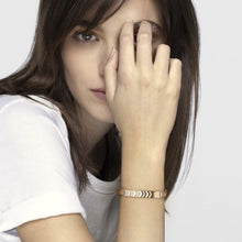 Load image into Gallery viewer, TRENDSETTER BRACELET 021144/012 GOLD PVD, MOTHER OF PEARL & CZ