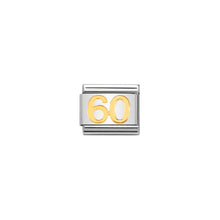 Load image into Gallery viewer, COMPOSABLE CLASSIC LINK 030109/43 NUMBER 60 SYMBOL IN 18K GOLD