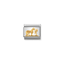 Load image into Gallery viewer, COMPOSABLE CLASSIC LINK 030149/29 HORSE WITH RIDER IN 18K GOLD