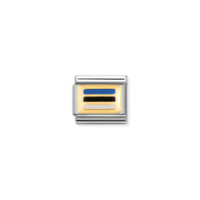 Load image into Gallery viewer, COMPOSABLE CLASSIC LINK 030234/38 ESTONIA FLAG IN 18K GOLD AND ENAMEL