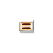 Load image into Gallery viewer, COMPOSABLE CLASSIC LINK 030234/42 LATVIA FLAG IN 18K GOLD AND ENAMEL